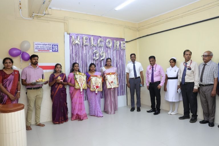யாழ் போதனா வைத்தியசாலையில் குழந்தை மருத்துவ விடுதி திறப்பு ( Paediatric ward 39)